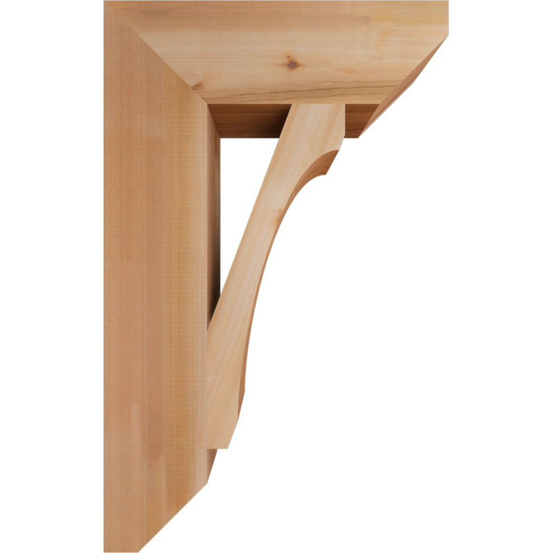 Support en bois / corbeau, Cèdre rouge de l'Ouest (lisse), H 32 po x l 5,5 po x P 20 po