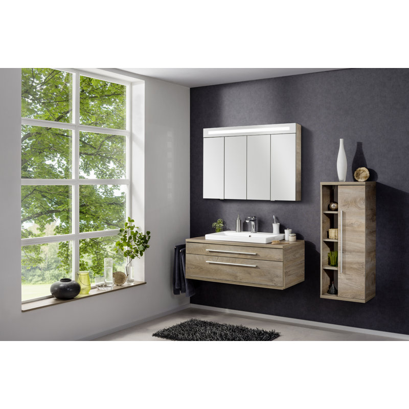 Stanf Bathroom Cabinet, Brown, Right