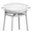 Ensemble de table de salle à manger à 3 tiroirs avec prises de courant, ensemble de table de bar avec tabourets circulaires en polyuréthane, facile à assembler, brun-131146995-131146997