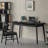 Black Rectangle Solid Wood Desks-108744103