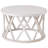  Rustic Farmhouse Round Coffee Table, X-Motifs Legs & Wood Textured Top-1797131260