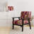 Mettalic II - Upholstered Glam Accent Arm Chair-1224331928