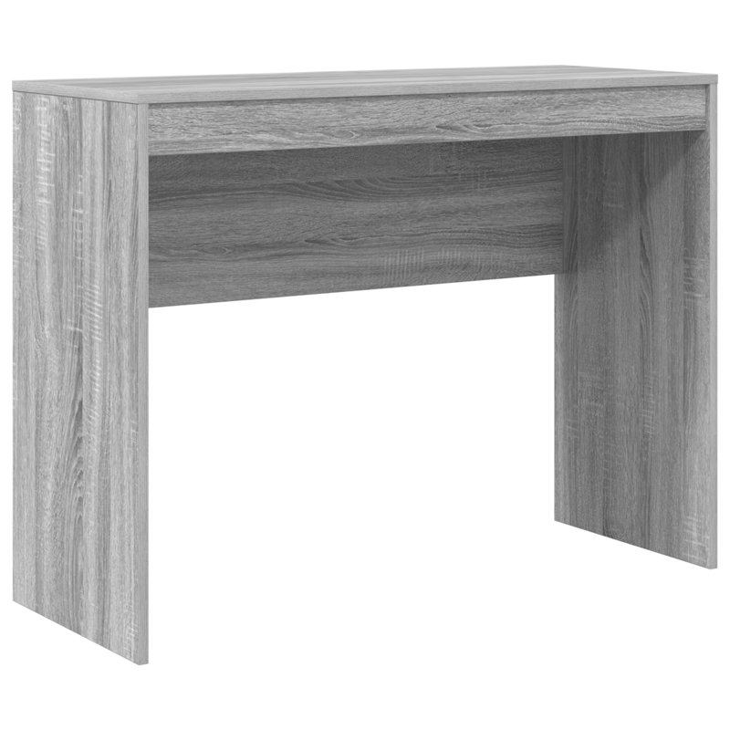 Writing Desk Particle Board 76 Cm, 76cm H x 100cm W x 40cm D, Grey Sonoma