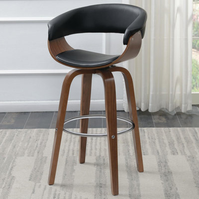 Lavoid Upholstered Swivel Bar Stool