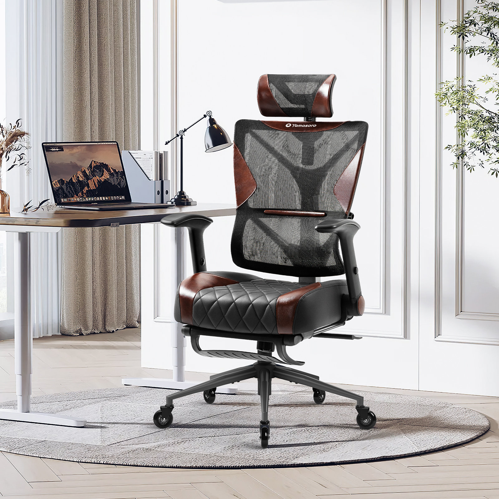 Seatingplus Teddy Fleece Home Office Chair Adjustable Tilt Angle and  Flip-up Arms Executive Computer Desk Chair, Thick Padding for Comfort and