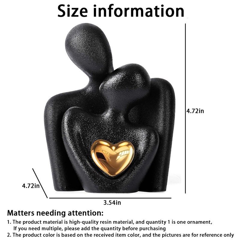 Couple's Love Ceramic Desktop Decor Set – Romantic Keepsake For Bedroom