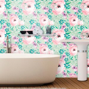 Red Barrel Studio® Alyria Peel & Stick Floral Panel | Wayfair