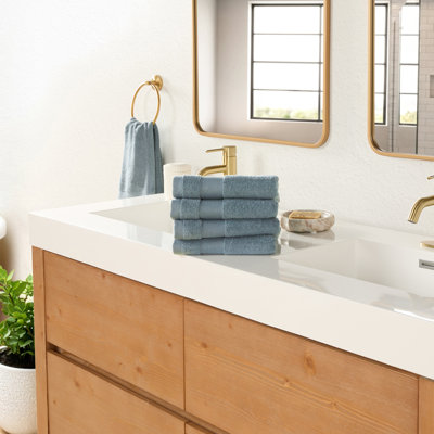 4-Pack Hand Towel Set - 100% Cotton