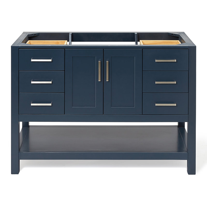 48'' W Single Bathroom Vanity Base, Midnight Blue