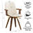 Modern Upholstered Leather Swivel Dining Chairs-583661913