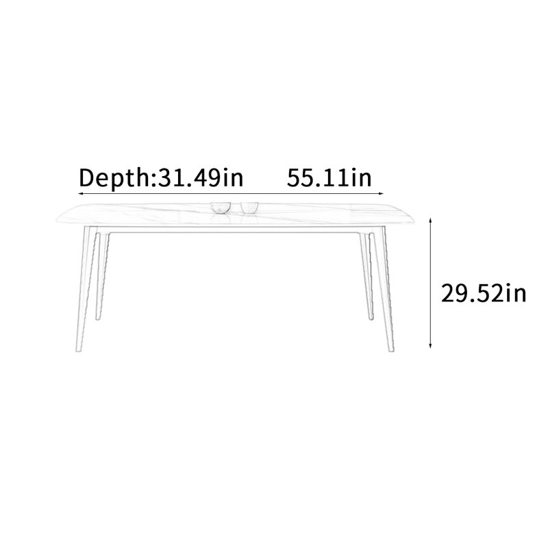 Sonika, H 29,52 po x L 55,11 po x l 31,49 po