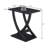Arbri 22" W Criss-Cross Chairside End Table-1297541288