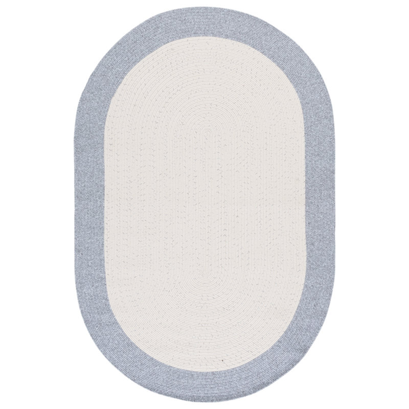 Braided 281 Hand Woven Performance Machine Washable No Pattern Rug, Oval 4' x 6'