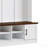 Versatile 3-in-1 Hall Tree with 6 Hooks, Farmhouse Walnut Storage Bench with Adjustable Shelves, 55"W Entryway Coat Rack with Multiple Storage Space for Mudroom, Hallway, White-129025605