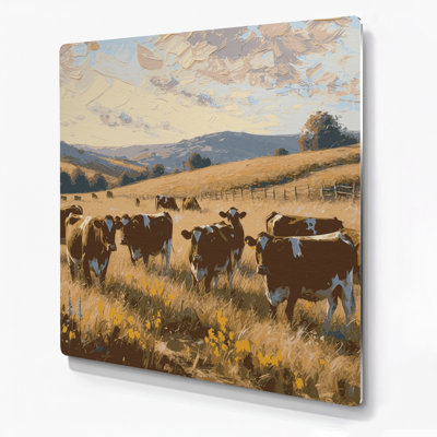 «Farm Farm», art mural brun en métal