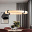 Luminaire suspendu moderne à DEL, lustre suspendu rond de 24 pouces à hauteur réglable, plafonnier en résine imitation marbre pour salle à manger, îlot de cuisine et salon