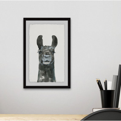 Older Llama - Single Picture Frame Painting