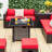 Amirea Square Propane Smokeless Fire Pit Table-815910212