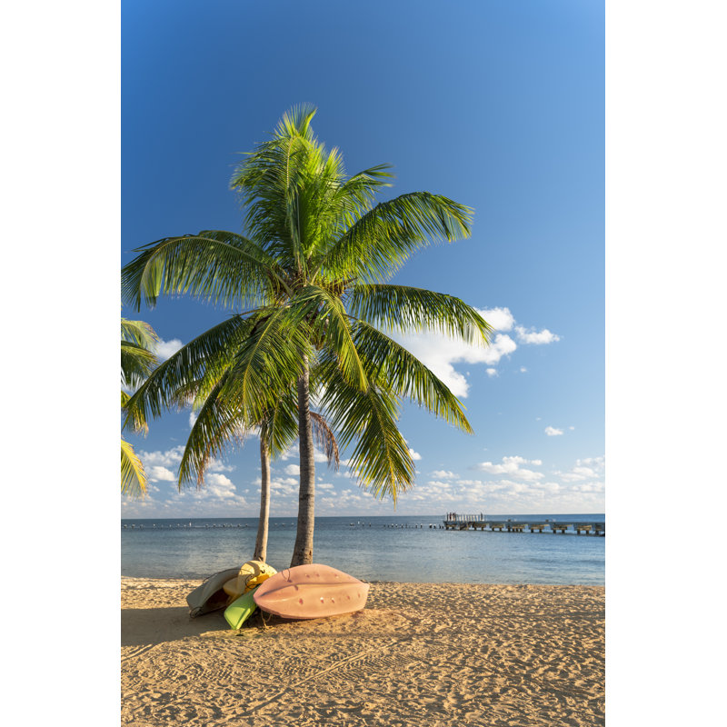Tropical Beach At Sunset by Pgiam - Wrapped Canvas Print, 122cm H x 81cm W