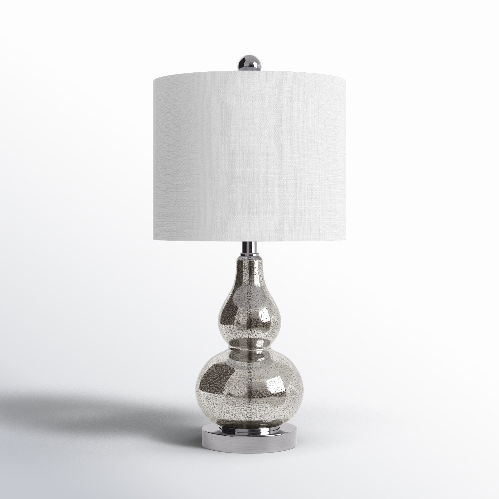 Galliano Table Lamp, Mercury Silver