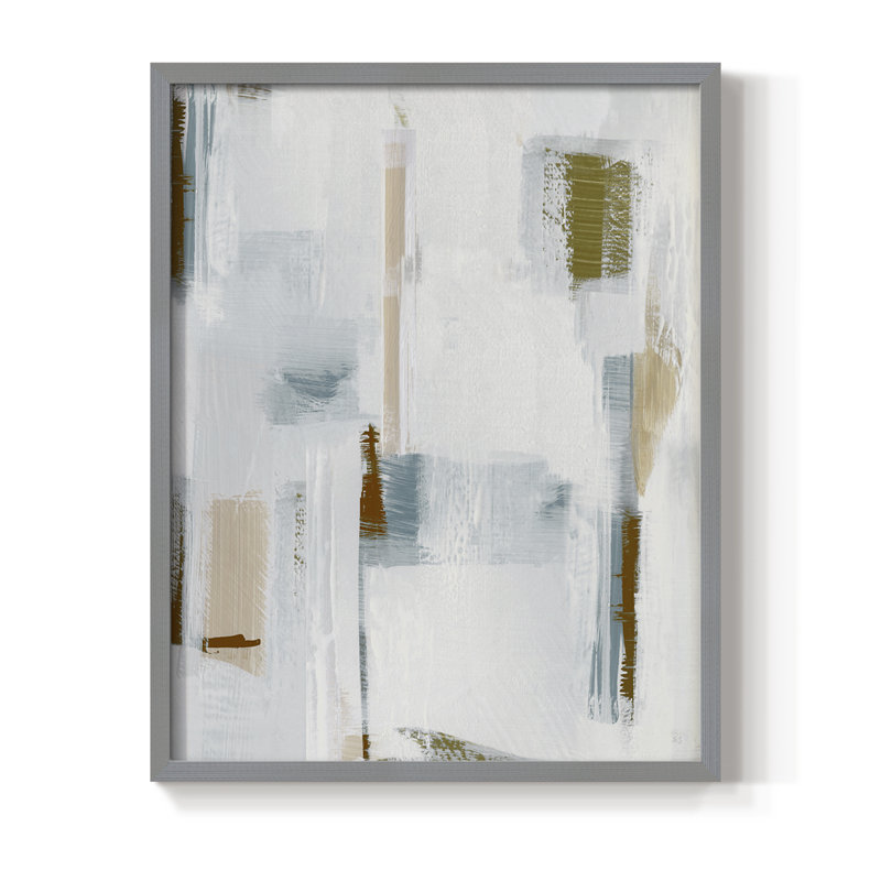 Touching Down II, reproduction encadrée - bois massif, Gris, H 11 po x l 9 po