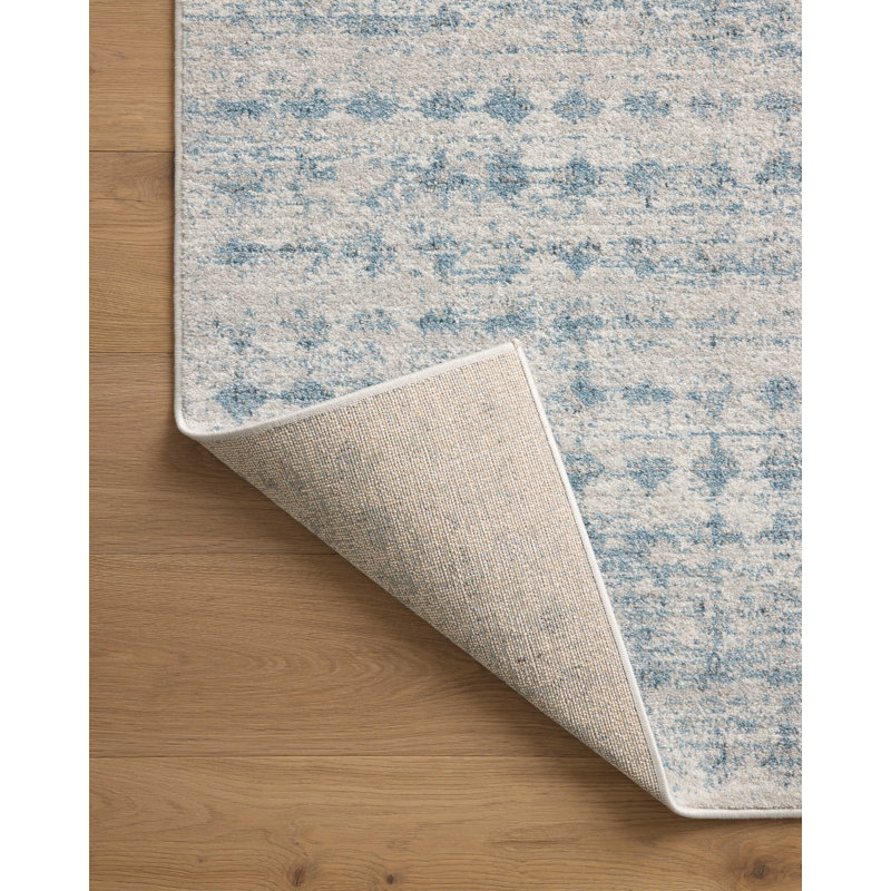 Tapis ciel / colombe Krébiel II, Rectangle 9 pi 2 po x 13 pi