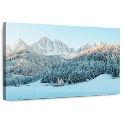 Forêt d'hiver des Dolomites d'Alvord