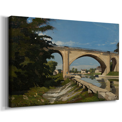 Le pont de Briare - Henri Harpignies - Toile tendue avec châssis - 1888