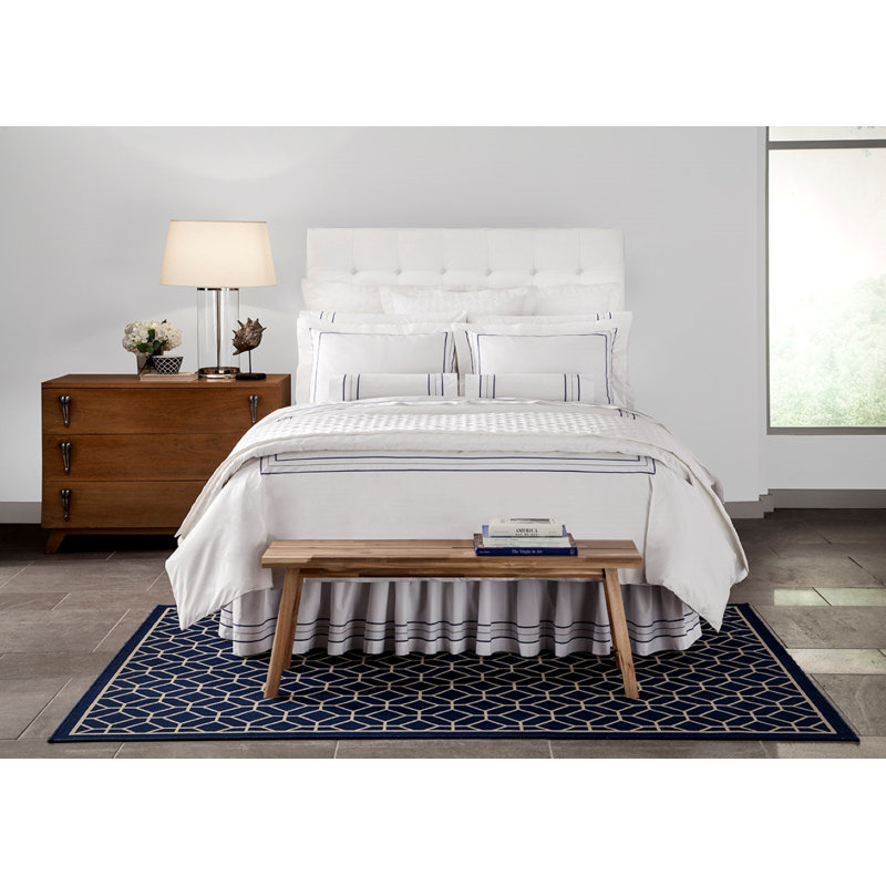 Ensemble de housse de couette Triad Percale, Blanc/Noir, Housse de couette double et 2 taies décoratives