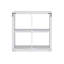 Hamlett 30"H x 30"W White Four Cube Wood Bookcase-1036701271