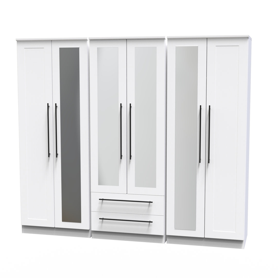 Fully Assembled 3 Door Wardrobe