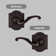 Entry Door Handle Reversible Lever With Keyed Lock Featuring Smartkey Re-Key Technology, In Venetian Bronze