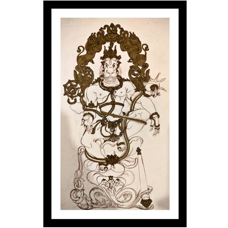Narasimha assis avec Sheshnag assis | Anuj Shastrakar