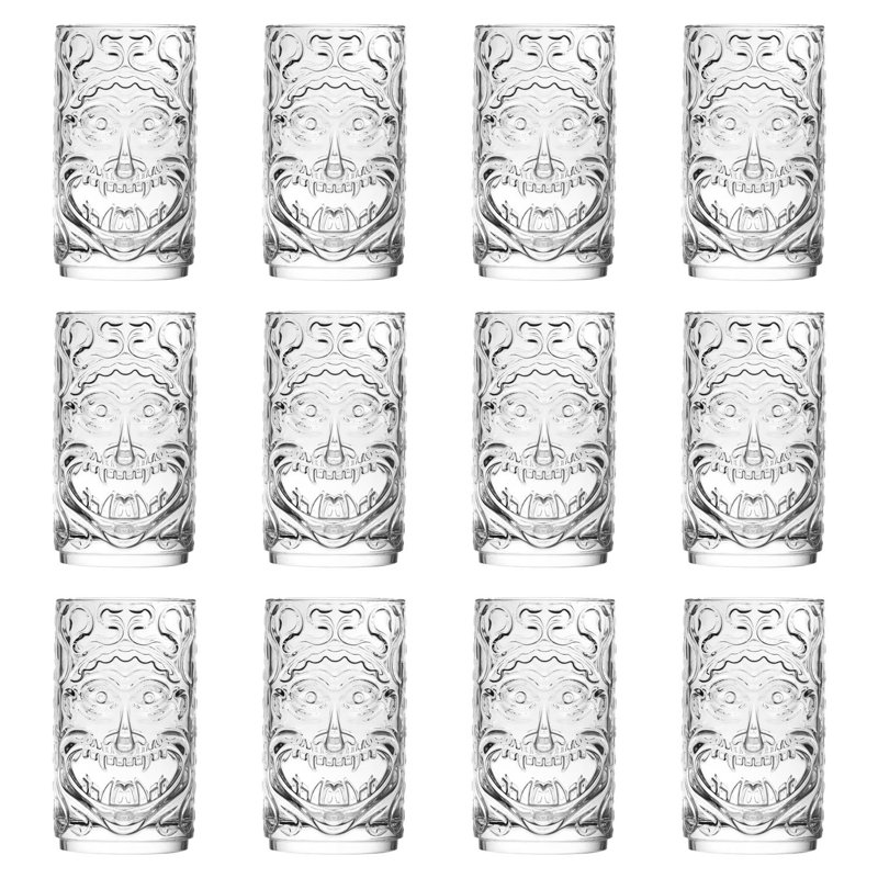 RCR Crystal Tiki Etruria Highball Glasses, 12