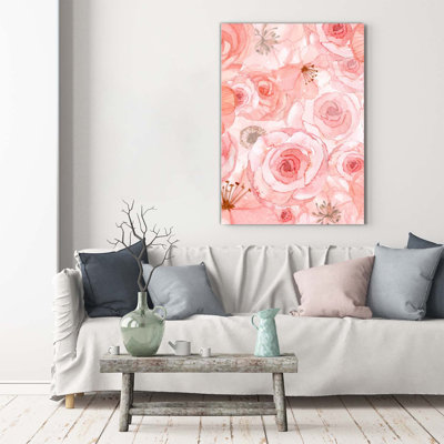 Floral Pattern - Wrapped Canvas Print