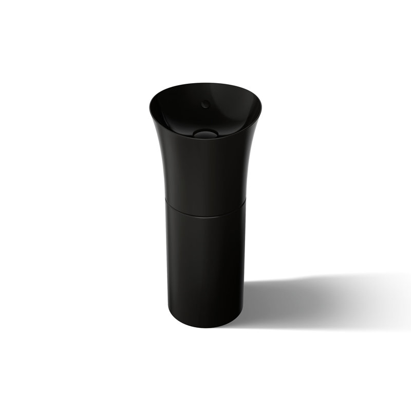 Veil® Pedestal Lavatory, Black Black™