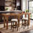 78.74" Extra Long Solid Wood Bar Table