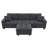 Luxurious Suede Fabric, Sectional Sofa (Sectional)-83288618