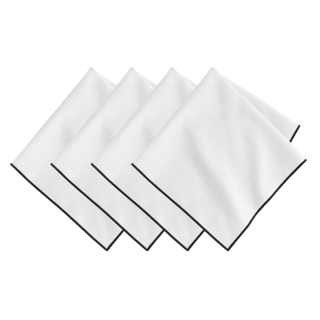 Manufacture Rock Merrow Stitch Cotton Napkin (Set of 4) Villeroy & Boch 