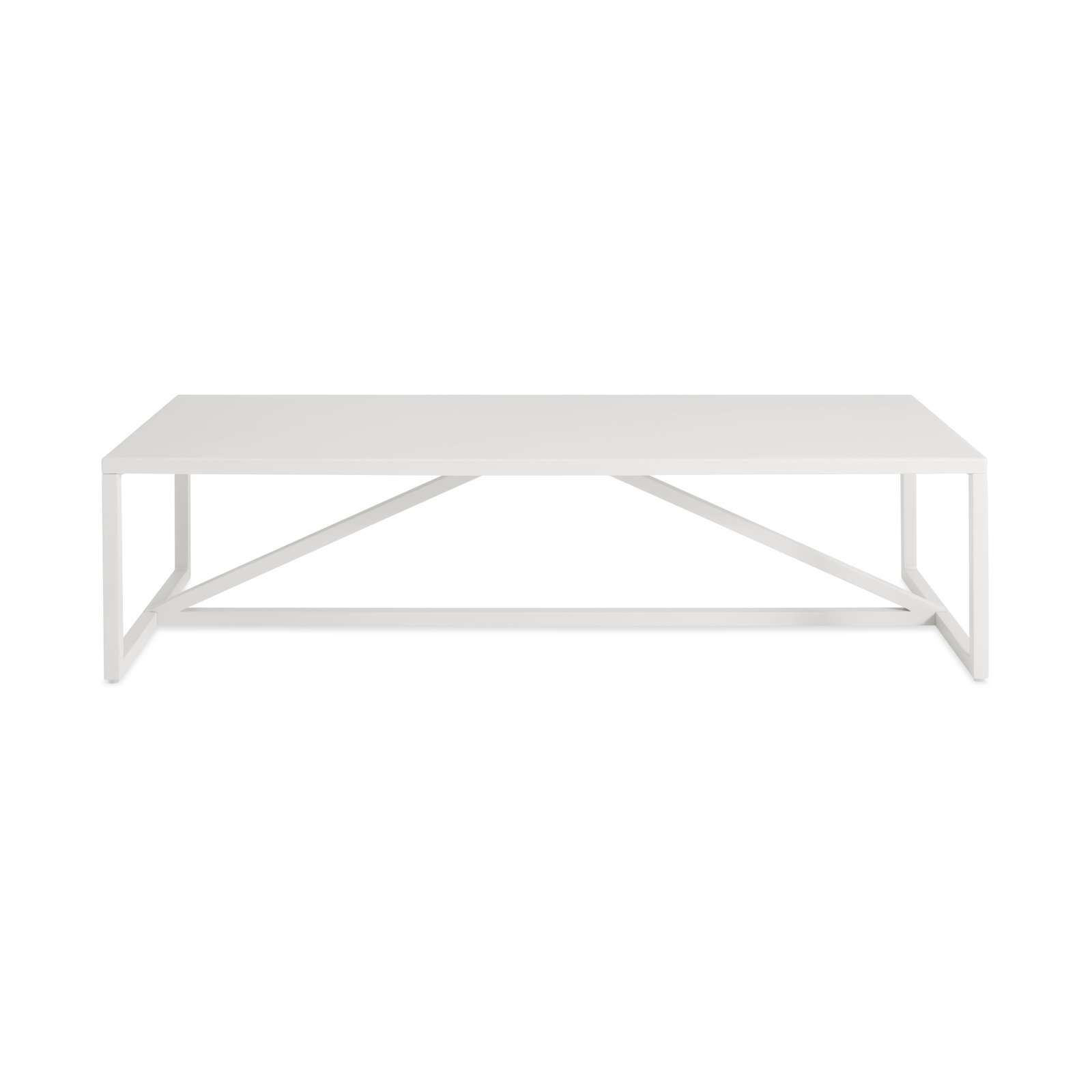 Strut 20'' Metal Outdoor Coffee Table, Carbon, 12" H x 40" W x 40" D