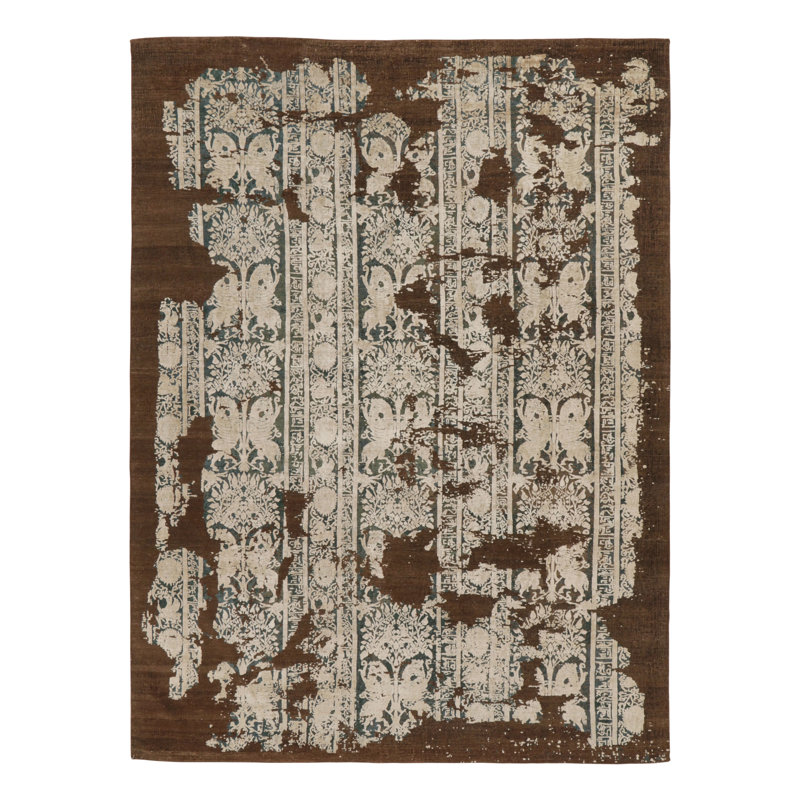 Modern One-of-a-Kind 9'0X12'0 Hand Knotted Area Rug