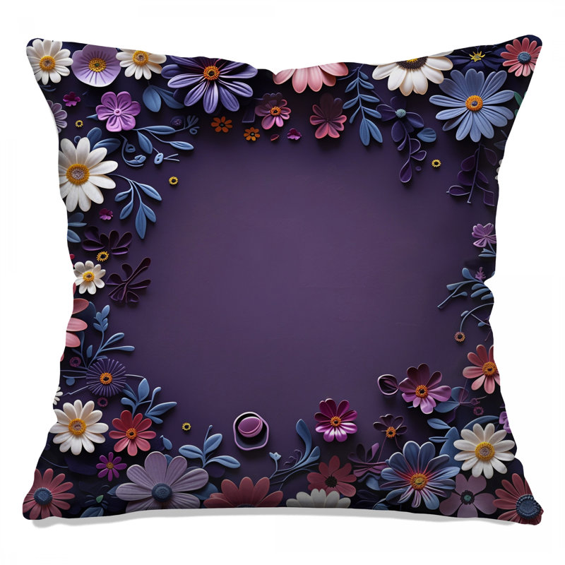 Coussin Floral, 20 x 20 inches