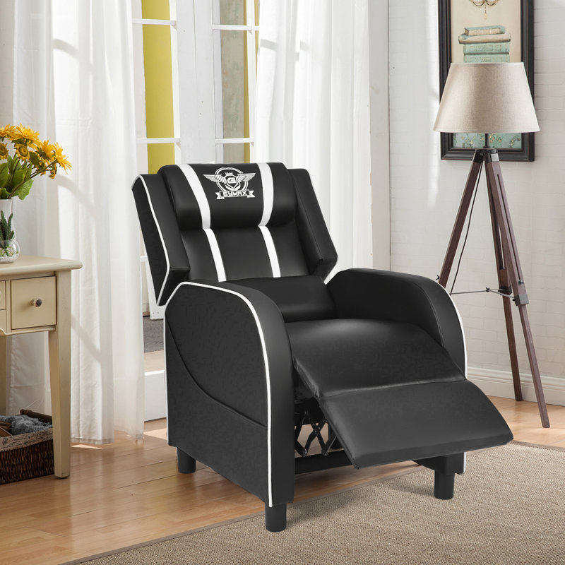Costway Reclining Ergonomic PC & Racing Game Chair, White