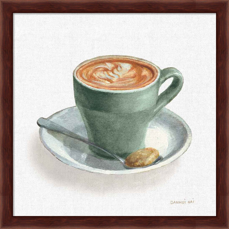 «Wake Up Coffee» par Danhui Nai, art encadré (ensemble de 2)