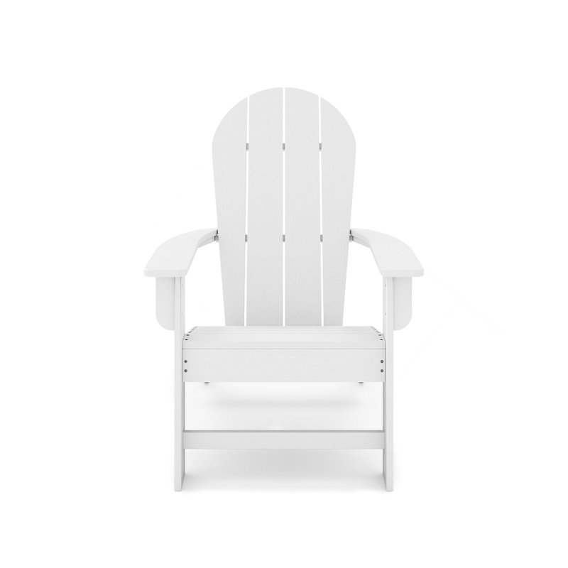 Adirondack Chair – Premium HDPE Poly Lumber For Pool, Patio, And Garden Elegance, White
