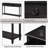 Console Table Sofa Table with Drawers for Entryway with Projecting Drawers-111695921