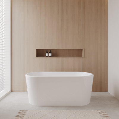 Ursula 59'' x 28'' Soaking Acrylic Bathtub