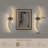 2-Pack Battery Operated Wall Sconces with Remote Control, Non-Hardwired LED Flush Mounted Sconces-129149356-129149358