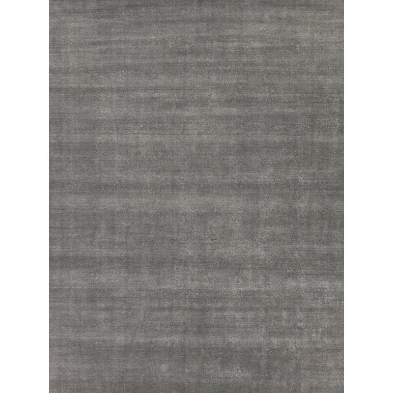 Sanctuary Handmade Synthetic/Wool Gray/Light Brown Area Rug, Rectangle 10' x 14'