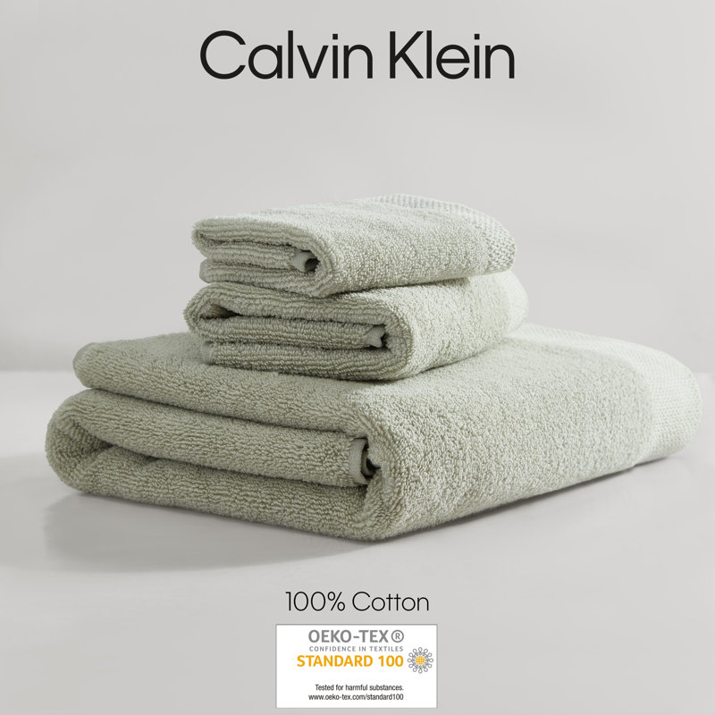 Ensemble de 3 valises pour chambre d'amis 100% coton, Vert clair
